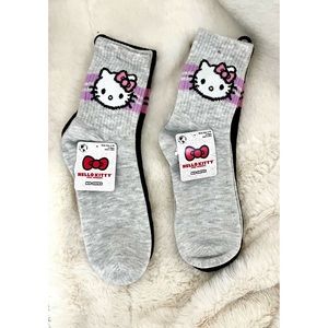 HELLO KITTY Sanrio Mid Crew Socks